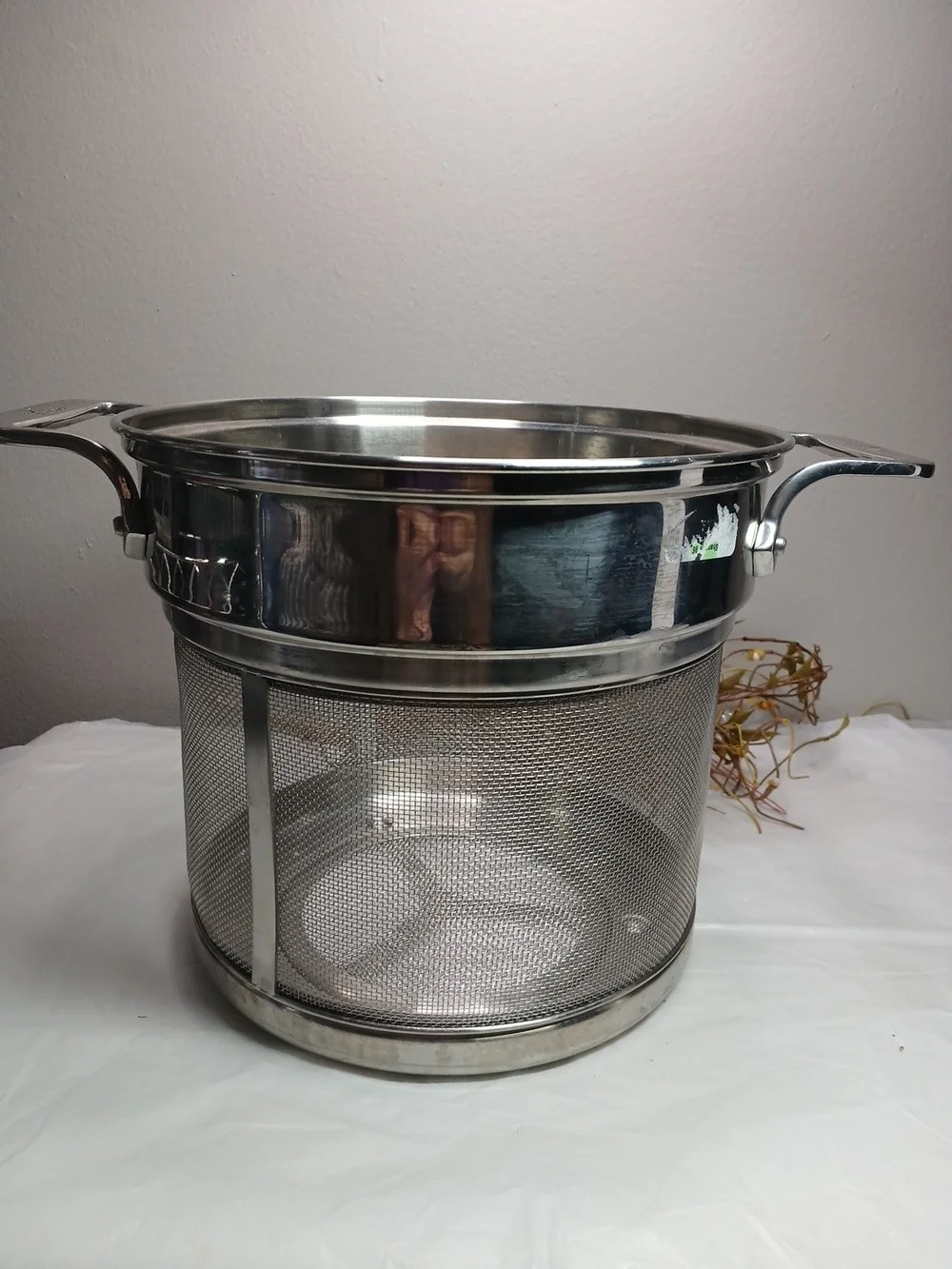 Stainless Steel Fine Mesh Food Strainer Basket - Silver